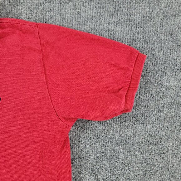 Polo Ralph Lauren Polo Shirt Boy's Large Red Logo Collared Short Sleeve Youth L - Picture 5 of 12